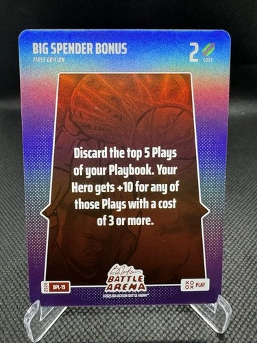 2026 Bo Jackson Battle Arena Big Spender Bonus Play Card BPL-19 SSP