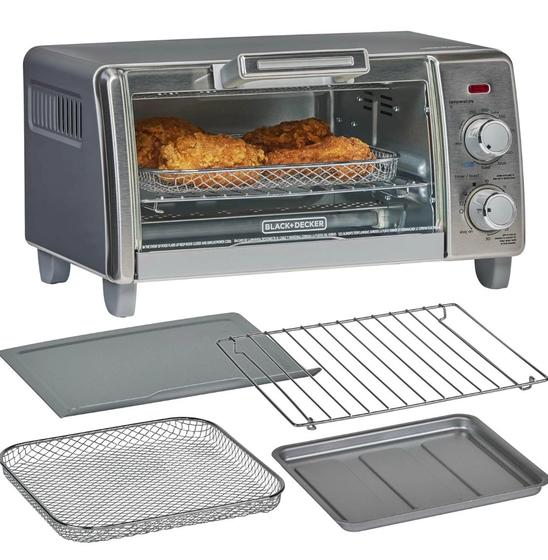 BLACK+DECKER Crisp 'N Bake Air Fry Countertop Convection Toaster Oven
Opens in a new window or tab