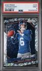 2025 Panini Prizm Variation Jaxson Dart No huddle Silver Disco Prizm (RC) PSA 9
