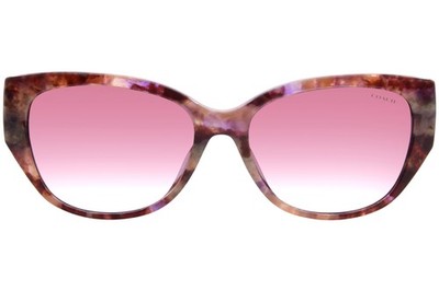 Coach Purple and Brown Gradient Oversized Women\'s Sunglasses Coach Purple Gradient Oversized Sunglasses HC8377U 57737W 55  main image 4