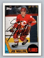 1987-88 Topps - Joe Mullen #126 Auto
