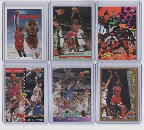 6 DIFFERENT MICHAEL JORDAN CARDS - CHICAGO BULLS