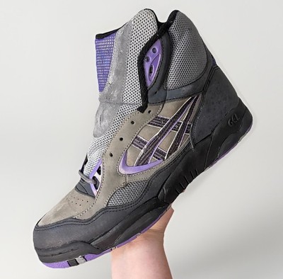 Vintage ASICS Gel GT-PLUS MT Athletic Boots Blk/Charcoal/Grape Size 10H