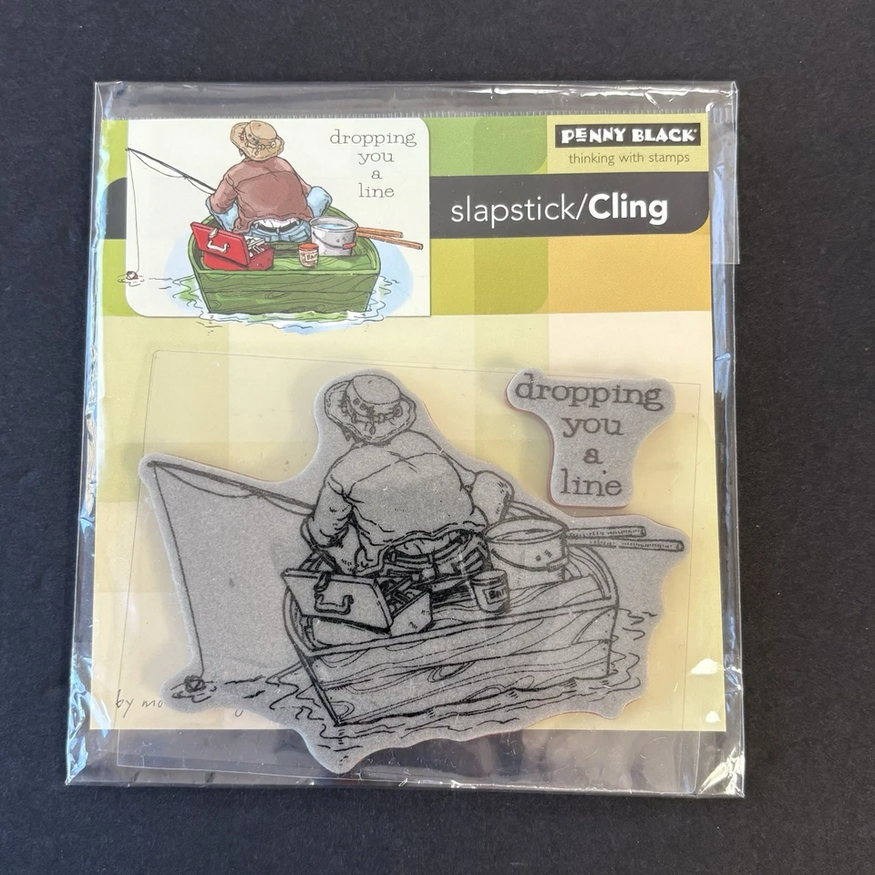 Резиновые штампы Penny Black Dropping You A Line для рыбалки без крепления 40-129 - Изображение 2 из 4