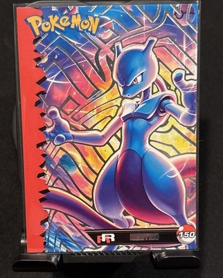 Rare Full Art Pokemon Team Rocket Mewtwo #150 Silver Foil Low Pop GameFreak (p)
