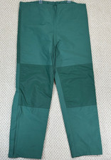 Vintage Cabelas Goretex Pants Mens L x 30" Green Elastic Waist Bottoms Zip Cuff