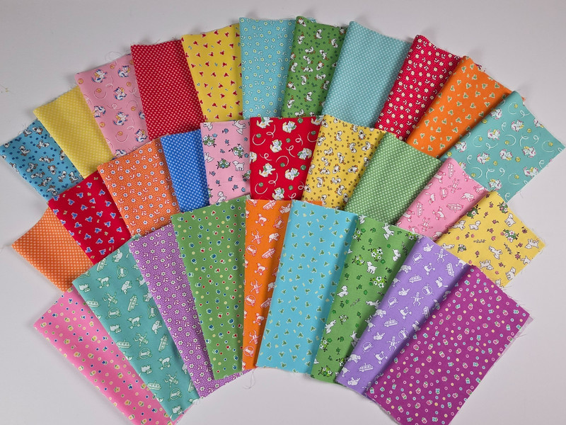 30's Prints Fabric Layer Cake 30-10" Squares Quilt Shop Quality Cotton Vintage