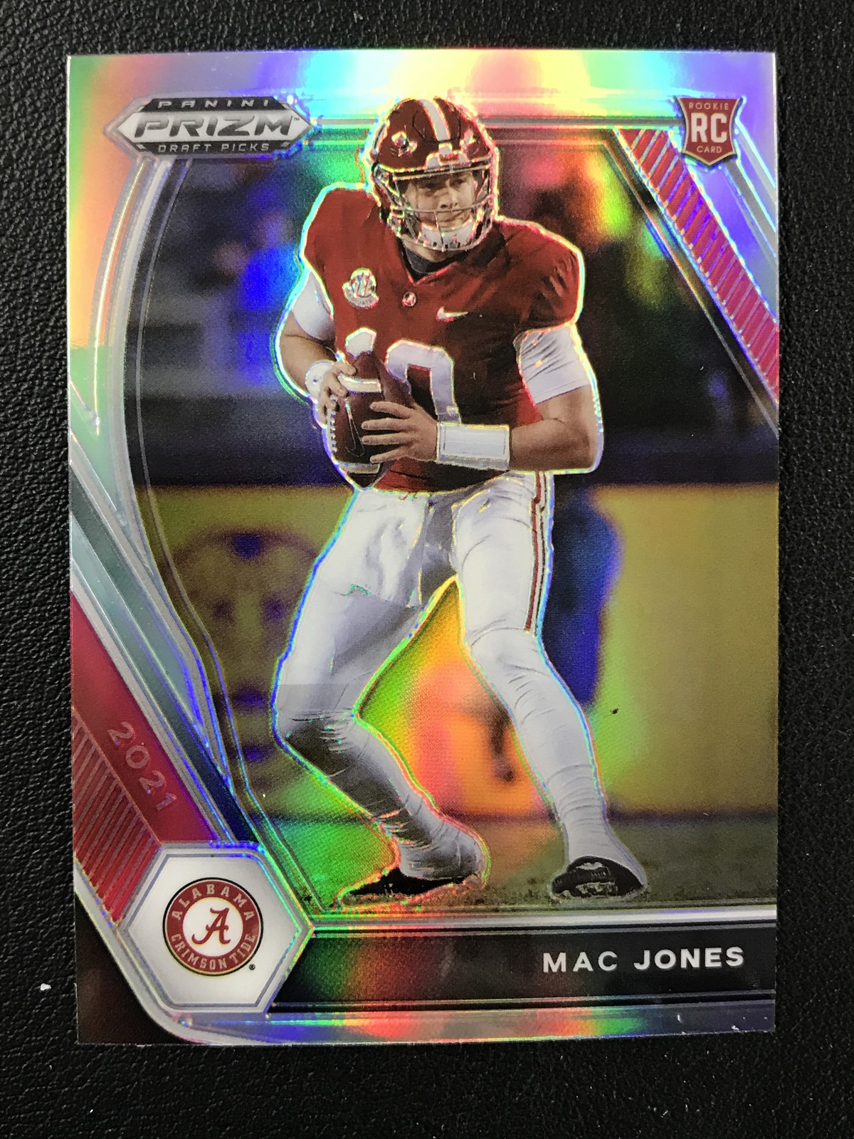 2021 Panini Prizm Draft Picks Collegiate #104 Mac Jones Silver Alabama