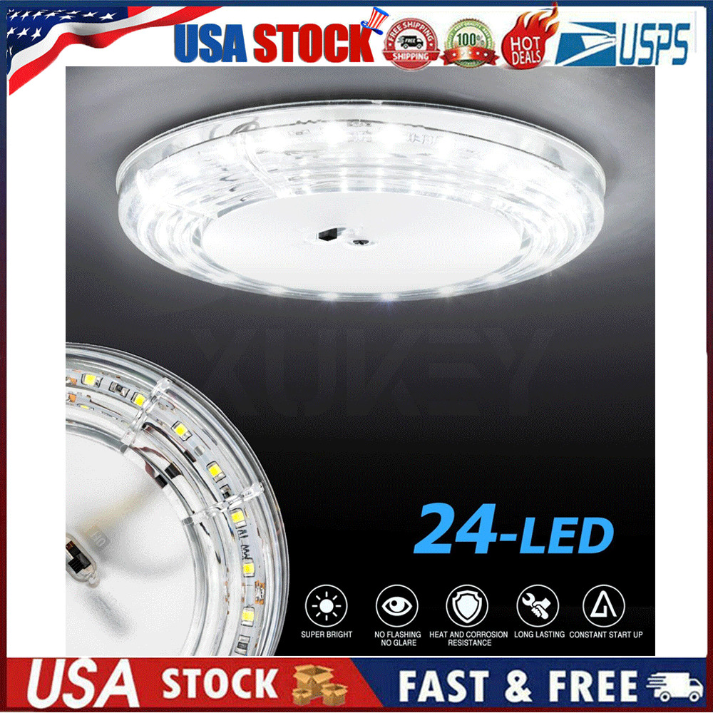 RV Interior LED Lights 12V Switched Round Ceiling Light Fixture Camper Trailer thumbnail 18