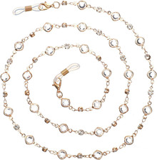Crystal Beaded Eyeglasses Chain, Eye Glass Chains Women, Eye Glasses Holders Aro
