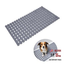 Bathtub Shower Mat, Pet Dog Bathing Non-Slip Mat, Dog Bath mat for tub, Grey