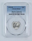 1953-D Roosevelt Dime Boston Collection MS65 PCGS Blue Label