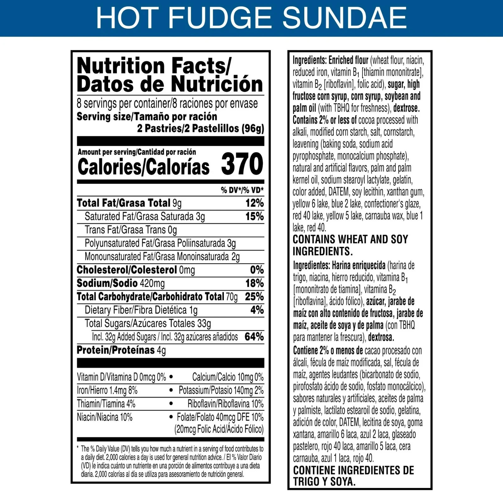 Pop-Tarts Frosted Hot Fudge Sundae Toaster Pastries, Shelf-Stab, 27 Oz,16 count