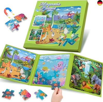 Magnet Puzzle Spielzeug für Junge Mädchen Kleinkind Geschenk Beschäftigung im Fl