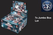Worldwide - 7x Topps 2025 Football NFL Chrome Jumbo Box - Sealed - NO Case