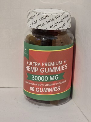 Ultra Premium Gummies 30000mg Omega 3,6,9 Vit B & E 60 Gummies Sealed