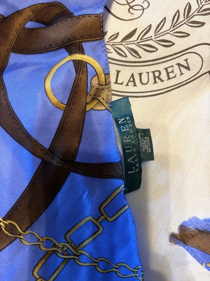 Ralph Lauren scarfs- set of 3 with Ralph Lauren bag and Ralph Lauren shirt in L - Image 4 of 4