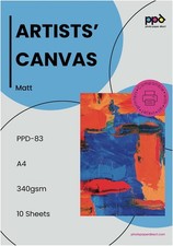 10 Sheets 8.5x11 Canvas Paper Printable Fabric Sheets Inkjet
