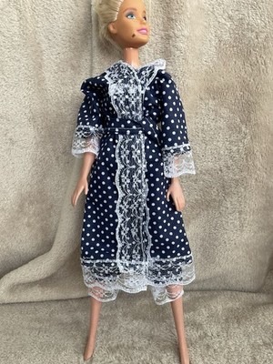 PYJAMA & MORGENMANTEL - PASST BARBIE GRÖSSE PUPPE - KOSTENLOSER UK-VERSAND #3970