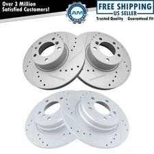 Front & Rear Brake Rotors Set For BMW