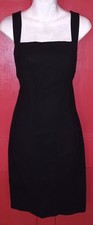 Vintage Dolce & Gabbana Little Black Dress Wool Cocktail Party Sz 40