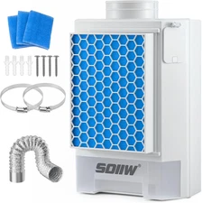 3-In-1 Indoor Dryer Vent, Stainless Steel Screen Filter, Polyester Filter, Lint 