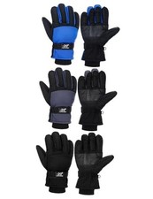 3 Pairs Kids Winter Ski Gloves Waterproof Snow 3-6 Years Blue, Gray, Black