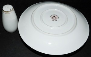 Royalton China Co Translucent Porcelain Golden Elegance SALT SHAKER & GRAVY BOAT
