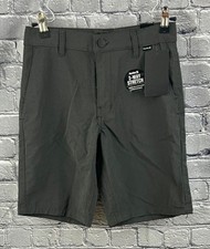 Hurley H20 Dri Boys Size 12 Shorts Black Walking Adjustable Waist