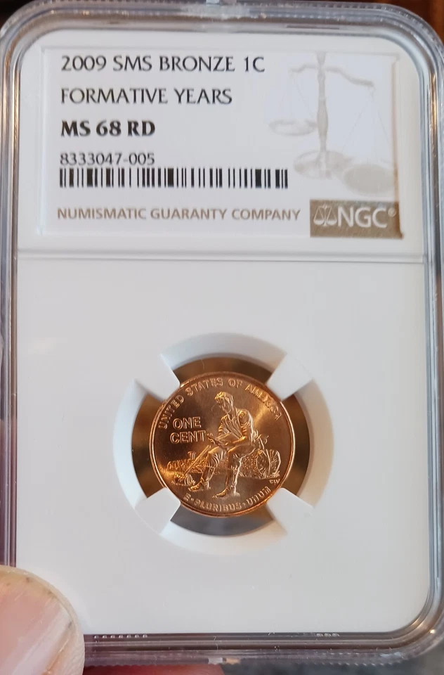 2009 P & D NGC MS68 SMS LINCOLN COPPER BRONZE CENT Birth Form Prof Pres set of 8 - Image 4 of 4