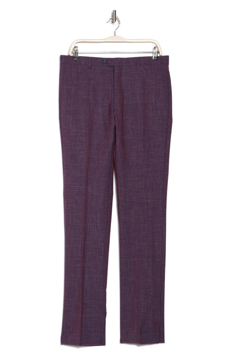 JOHN VARVATOS Street Burgundy Dress Pants Wool Flat Front Regular Fit 30 EU 46 21490₽