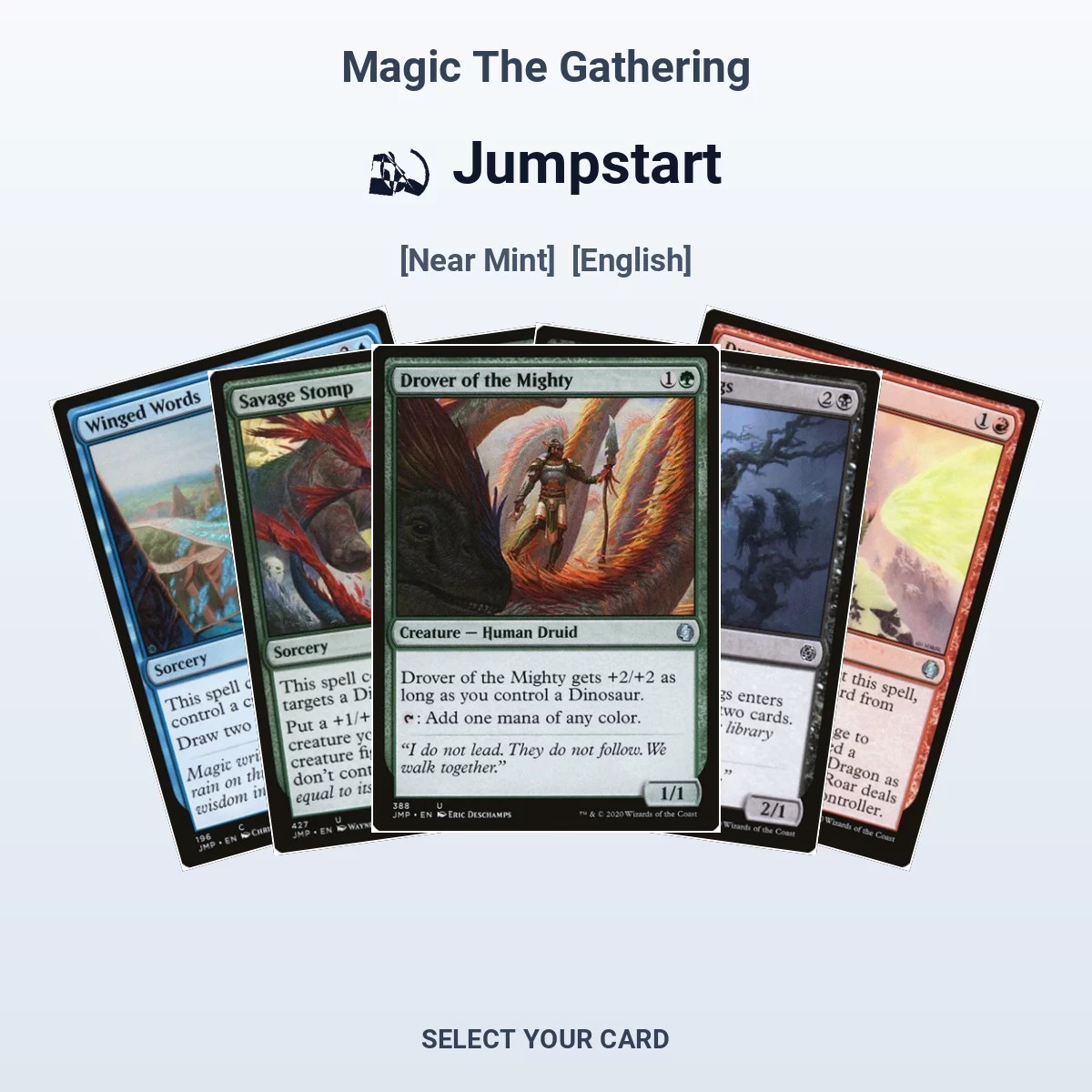 Magic The Gathering Jumpstart - Select Your Cards (NM)