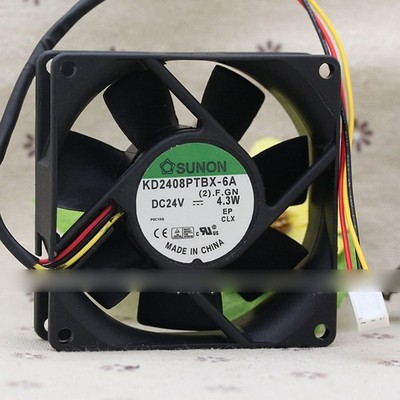 1 PC New   KD2408PTBX-6A 24V 4.3W 3-Wire Cooling Fan #jg