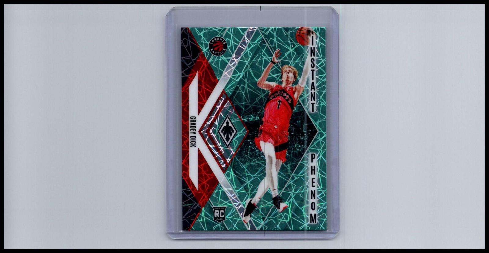 2023-24 Panini Phoenix #23 Gradey Dick Instant Phenom Phoenix Teal Lazer