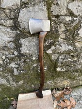 Vintage Collins Legitimus Connecticut Pattern Axe On Walnut Handle