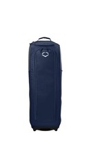 EvoShield Tone Set Wheeled Baseball Bag Navy Large Compartment for Gear Bats