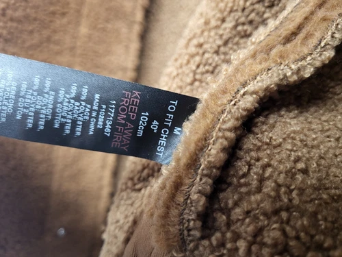 Topman Brown Teddy Jacket Coat Mens Size Medium BNWT. PS image 6