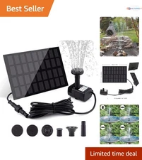 Solar Fountain Pump Kit for Bird Bath Pond Garden Fish Tank 2W Submersible Eco
