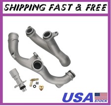 Upgraded Aluminum Coolant Outlet Pipes Kit Compatible with Jaguar,Land Rover