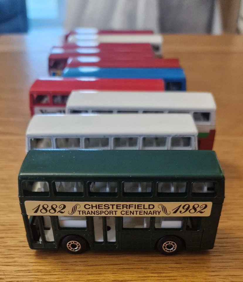Lote de 10 autobuses Matchbox MB17 The Londoner varios diseños Joblot  Foto 2 de 4