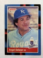 1988 Angel Salazar #502 Donruss Kansas City Royals Baseball Card MLB EX Cond.