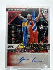 Jack Hermansson 2022 Optic White Sparkle 1/1 Signature Series UFC-1973