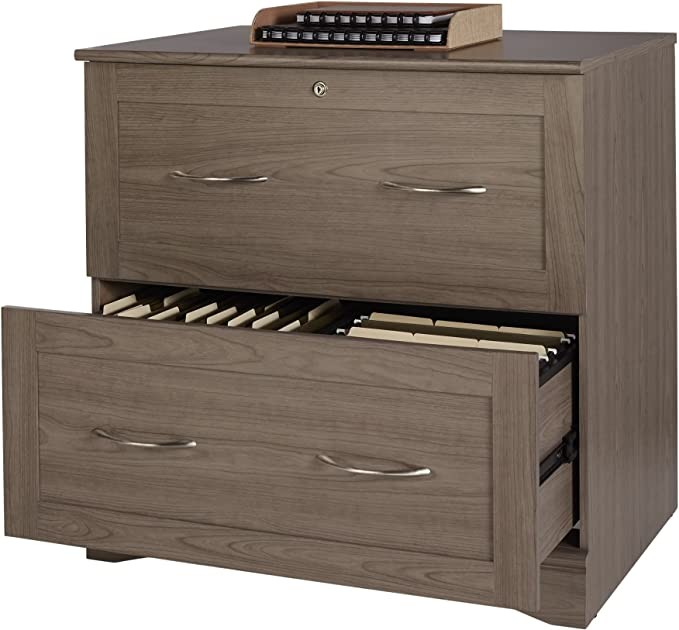 Realspace® Pelingo 31”W Lateral 2-Drawer File Cabinet, Gray