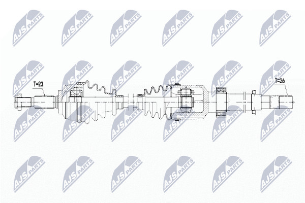 NTY Antriebswelle NPW-RE-067 FüR Renault Captur 1 Tce-image
