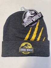 NEW Jurassic World kids beanie Gray