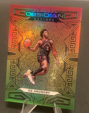 2022-23 Panini Obsidian - OG Anunoby #58 Red Yellow & Green Flood NY Knicks