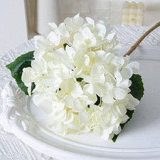 Artificial Hydrangea Fake Silk Flowers Bouquet Wedding Home Garden Table Decor
