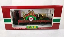 LGB LEHMANN 41124 30th Anniversary Flatcar w/Gold Train Set G-Scale Trains NEW!!