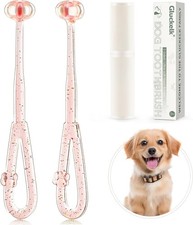 3-Sided Dog Toothbrush, Pet Toothbrushes, Pet Dental Care Oral Hygiene, 2-Pack