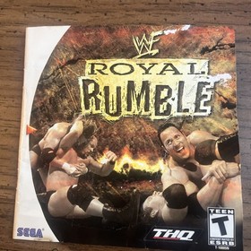 WWF Royal Rumble (Sega Dreamcast, 2000) (Damaged Artwork / Manual)